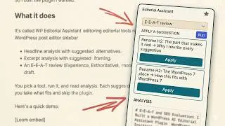 WordPress Editorial Assistant Plugin Walkthrough