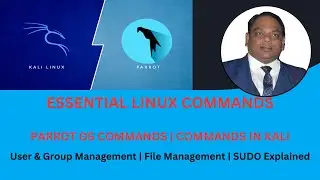Essential Linux Commands | Parrot OS Commands | Commands in Kali | Users, Groups and Files in Linux