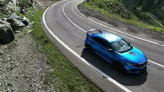 HONDA CTR FK8 on Transfagarasan Mountain Road - DJi Mavic 3 Active Tracking - 4K cinematic 2X Speed