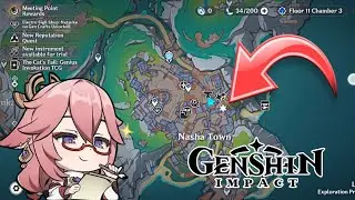 Collect the 32 Moonlight Particles | Nasha Town | Genshin Impact update 6.0 version 