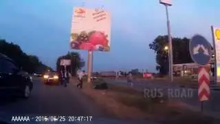 Подрезал байкера и скрылся с места ДТП