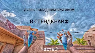ДУЭЛЬ С МЛАДШИМ БРАТИКОМ В СТЕНДКНАЙФ! ❤🤤😱🥴😍 3 часть #подпишись #рекомендации #стандкнайф #стандофф2