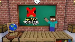 MINECRAFT MONSTER SCHOOL |  SCARY TEACHER HOUSE  CHALLENGE (Animated Horror Game) Z&K GAMES