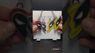 Making the Deadpool vs Wolverine charm with Polymer Clay #clayart #claycharms