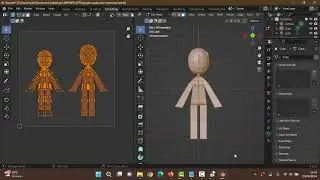 Belajar bersama aplikasi Blender - Membuat animasi character part 2b - texturing