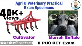 AGRICULTURE & VETERINARY Practical Exam Specimens | All In One | KCET Practical Exam | YM