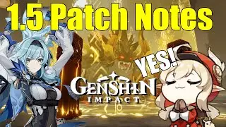 WOWZERS! 1.5 Patch Notes Genshin Impact!!