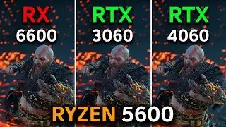RX 6600 vs RTX 3060 vs RTX 4060 | RYZEN 5 5600 | Test in 16 Games | 2024