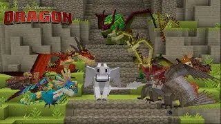 AKU BERHASIL MENJINAKKAN SEMUA NAGA! Minecraft How To Train Your Dragon #2