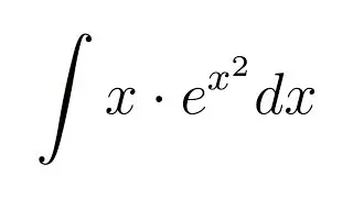 (Method 2) Integral of x*e^(x^2) (substitution)