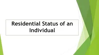 Residential Status of an Individual | Importance | Classification | OR/NOR/NR