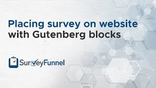 How to place a survey on site with Gutenberg blocks