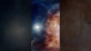 Zomming into a Ringed Planet Located in a Stunning Nebula! 