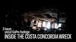 Costa Concordia -  Exploring the wreck - Raw and unedited GoPro video footage