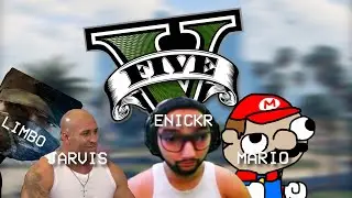 GTA V com os BOCÓS no WALLRIDER! KKKKKKKK | ft. LIMBO, JARVIS E MARIO dos Mineiros