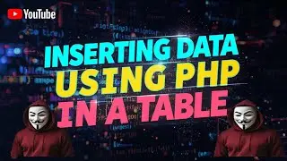 inserting data using php in a table