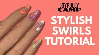 Stylish Swirls using ibd Beauty Just Gel Polish