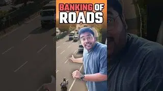 Banking Of Roads Explained 🛣️ #shorts #road #safety #informative #hindi #curious #physics #cars24