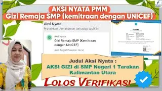 AKSI NYATA PMM  : GIZI REMAJA SMP ( Kemitraan dg UNICEF) #aksinyata #pmm  @Almamimid19