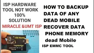 HOW TO BACKUP DATA OF ANY DEAD MOBILE / recover data phone storage of any dead mobile UMT EMMC TOOL
