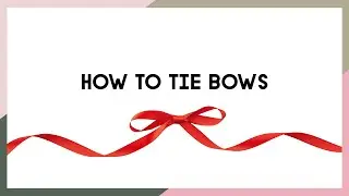 How to tie a bow 🎀 Deco hack for a perfect bow