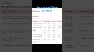 ssc new updated exam calendar। #ssc #ssccgl #ssccalendar2024
