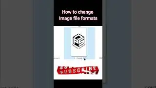 How to change image file format 