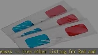 EasiLife 10 Pairs 3D Glasses - Red and Cyan Anaglyph, White Multipack