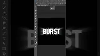Light Burst Text Effect in Photoshop #shorts #photoshop #shortvideo