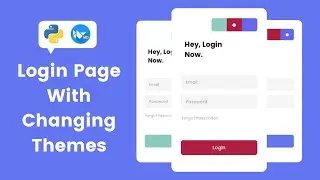 How To Create A Login Page With Changing Themes Using KivyMD And Python | Login Page