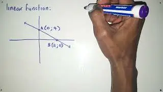 Gr10 How to sketch Linear Function and find equation