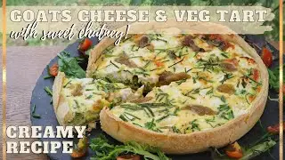 Creamy Goats Cheese and Vegetables Summer Tart Family favourite