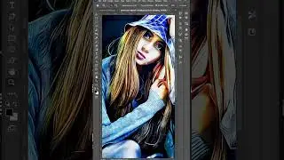 Dramatic Painting Effect action Photoshop #shorts