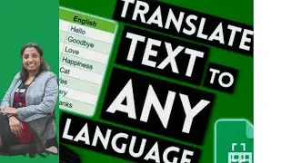 Googletranslate formula in googlesheets, How to convert text in to any language in excel, Hany&tech