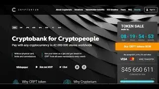 Crypterium Banking Revolution Are you ready to get involved in the TOKEN SALE crypterium