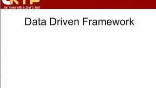 Datadriven Framework in QTP