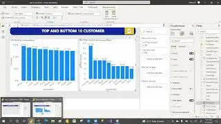TOP AND BOTTOM 10 CUSTOMER IN POWER BI | RANK FUNCTION IN DAX