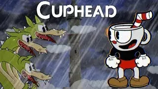 Cuphead Grim Matchstick Boss Fight (The Dragon Full Boss Fight)