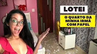 TROLLEI MINHA IRMÃ COM O QUARTO CHEIO DE PAPEL!