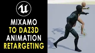 Retarget Mixamo Animations to Daz3D Character in Unreal Engine UE5.1