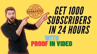 Get First 1000 Subscribers and Watch time in 24 Hours with PROOF ||Tech Allrounder