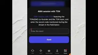 TONXDAO SECRET CODE AMA section with TON ( reward 300k)