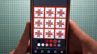 Patchwork for beginners. How to make a simple sketch in a photo editor.
