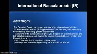 IB vs. AP (IB Student Perspective)