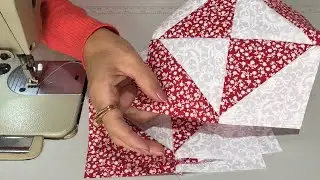This PATCHWORK BLOCK is BEAUTIFUL, QUICK and EASY.