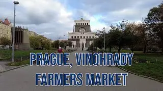 Prague, Czechia. Vinohrady area farmers market
