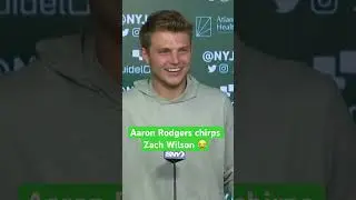 Aaron Rodgers makes fun of Zach Wilson 😂 