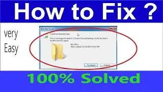 How to delete Could not find this item This is no longer located file/folder  | Solved 100% |