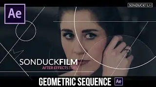 After Effects Tutorial: GEOMETRIC Sequence with Animated Lines