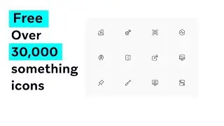 Ui Ux design tutorial Free 30000 icons for